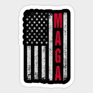 MAGA Flag Donald Trump 2024 T-shirt Presidential Election Sticker